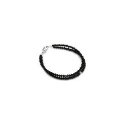 Bransoletka Spinel Podwójna srebro. Czarne bransoletki damskie marki Brazi druse jewelry, z spinelem, srebrne. Za 190,00 zł.
