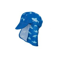 Playshoes Boys Czapka Rekin kolor marine - niebieski. Niebieskie czapeczki niemowlęce marki Playshoes, z elastanu. Za 42,00 zł.
