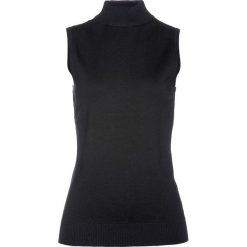 Kamizelka z golfem bonprix czarny. Czarne kamizelki damskie bonprix, bez wzorów, bez kaptura. Za 44,99 zł.