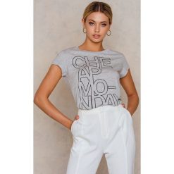 T-shirty damskie: Cheap Monday Have Concrete Logo T-shirt – Grey