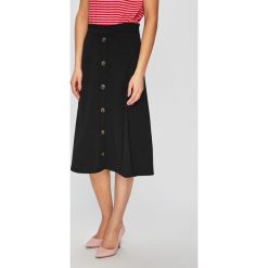 Jacqueline de Yong - Spódnica. Czarne spódniczki damskie s, z elastanu, biznesowe, midi, rozkloszowane. W wyprzedaży za 59,90 zł.