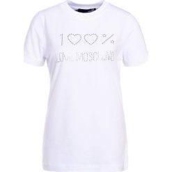 Odzież damska: Love Moschino Tshirt z nadrukiem white