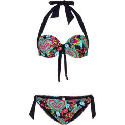 Bikini: Bikini na fiszbinach bonprix czarno-kolorowy