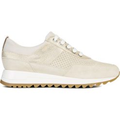 Geox Tabelya Tenisówki Beżowy. Brązowe trampki i tenisówki damskie Geox, bez wzorów, ze skóry, bez zapięcia. Za 585,95 zł.