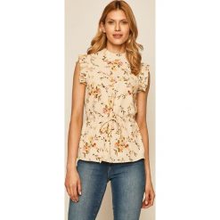 Vero Moda - Bluzka. Białe bluzki damskie Vero Moda, na co dzień, s, w kwiaty, z poliesteru, z okrągłym kołnierzem, bez rękawów. Za 119,90 zł.