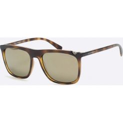Emporio Armani - Okulary. Pomarańczowe okulary przeciwsłoneczne damskie marki Emporio Armani, prostokątne. Za 499,90 zł.