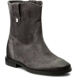 Buty zimowe damskie: Botki R.POLAŃSKI – 0880 Grafit Zamsz/Olej