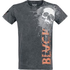 Black Premium by EMP Rebel Soul T-Shirt czarny. Szare t-shirty męskie z nadrukiem marki FOX. Za 99,90 zł.