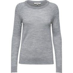Swetry klasyczne damskie: Selected Femme Sweter light grey melange