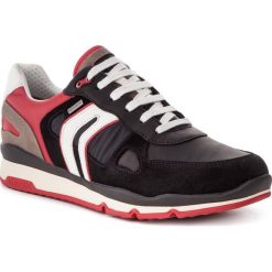 Sneakersy GEOX - U Sandford B Abx A U92S7A 022FU C0048 Black/Red. Czarne sneakersy męskie Geox, na co dzień, bez wzorów, ze skóry, bez zapięcia. W wyprzedaży za 349,00 zł.