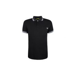 Koszulki polo z krótkim rękawem Versace Jeans B3GQA7P8 / Polo Print Regular. Czarne koszulki męskie Versace Jeans, m, bez wzorów, z jeansu, polo, z krótkim rękawem, krótkie. Za 399,00 zł.