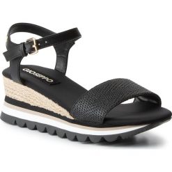 Espadryle GIOSEPPO - Contal 47694 Black. Czarne espadryle damskie Gioseppo, bez wzorów, ze skóry ekologicznej, bez obcasa, na obcasie. W wyprzedaży za 169,00 zł.