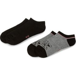 Zestaw 2 par niskich skarpet damskich TOM TAILOR - 9478 Stripes Black 610. Czarne skarpetki damskie Tom Tailor, bez wzorów, z elastanu. Za 29,00 zł.