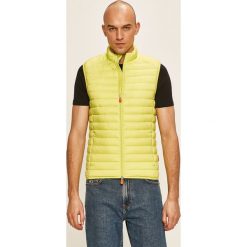 Save The Duck - Bezrękawnik. Żółte płaszcze męskie Save the duck, xl, bez wzorów, z poliesteru, bez kaptura. W wyprzedaży za 359,90 zł.