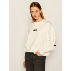 Bluza Wrangler High Rib Boxy Retro W6P3HA737. Białe bluzy damskie Wrangler, l, bez wzorów, bez rękawów, bez kaptura. Za 219,00 zł.