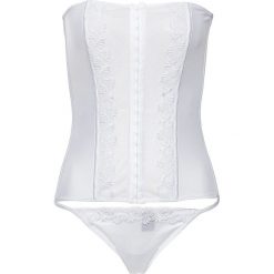 Body i gorsety: Gorset + stringi (2 części) bonprix biały