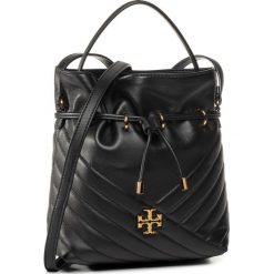 Torebka TORY BURCH - Kira Chevron Mini Bucket Bag 73561 Black 001. Czarne torebki klasyczne damskie Tory Burch, bez wzorów, ze skóry, na ramię, bez dodatków. Za 2079,00 zł.