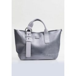 Shopper bag damskie: Połyskująca torba typu shopper