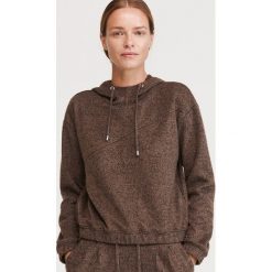 Melanżowa bluza z kapturem - Brązowy. Pomarańczowe bluzy damskie Reserved, s, bez wzorów, bez rękawów, z kapturem. Za 99,99 zł.