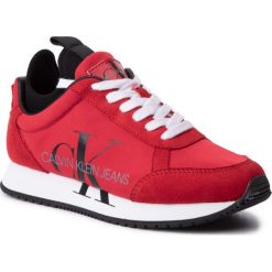 Sneakersy CALVIN KLEIN JEANS - Josslyn B4R0825 Racing Red. Czerwone półbuty damskie Calvin Klein Jeans, z jeansu. Za 689,00 zł.