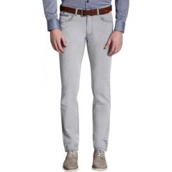 Spodnie FEDERICO slim 15-32T. Szare spodnie męskie Giacomo Conti, m, bez wzorów, z elastanu. Za 199,00 zł.