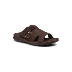 LASOCKI FOR MEN MI08-C271-320-15. Niebieskie kapcie męskie Lasocki For Men, ze skóry. Za 99,99 zł.