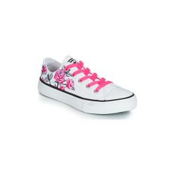Buty Dziecko Converse CHUCK TAYLOR ALL STAR GIRL POWER COTTON OX. Białe trampki dziewczęce Converse, bez wzorów, bez zapięcia. Za 159,20 zł.