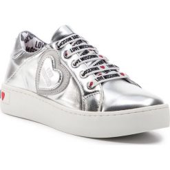 Sneakersy LOVE MOSCHINO - JA15133G17IC0902 Lam/Argent. Szare półbuty damskie Love Moschino, ze skóry ekologicznej. W wyprzedaży za 619,00 zł.