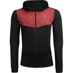 Bluza treningowa męska BLMF601 - czerwony melanż - Outhorn. Czerwone koszulki męskie termoaktywne Outhorn, m, bez wzorów, ze skóry, z kapturem, bez rękawów, bez kaptura. W wyprzedaży za 69,99 zł.