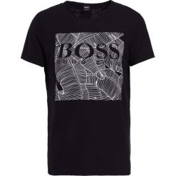 BOSS Orange TARIT Tshirt z nadrukiem black. Brązowe koszulki polo męskie BOSS Orange, xxl, z nadrukiem, z bawełny. Za 249,00 zł.