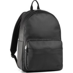 Plecak LACOSTE - Backpack NH2583HC Black 000. Czarne torby męskie skórzane Lacoste, bez wzorów, ze skóry ekologicznej, sportowe. Za 649,00 zł.