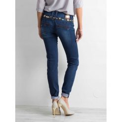 Granatowe spodnie damskie jeansowe jeansy jeans s. Jeansy damskie Merg Selection, s. Za 69,00 zł.