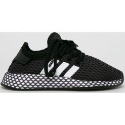 Adidas Originals - Buty dziecięce Deerupt Runner. Czarne trampki chłopięce adidas Originals, bez wzorów, z gumy, sportowe, na sznurówki. W wyprzedaży za 219,90 zł.