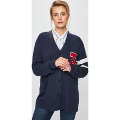 Tommy Jeans - Kardigan. Niebieskie kardigany damskie marki Tommy Jeans, xl, z bawełny. Za 599,90 zł.