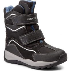 Buty zimowe chłopięce: Śniegowce GEOX – J Orizont B B.Abx E J740BE 0FU54 C9116 Black/Avio