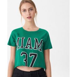 T-shirt Miami - Zielony. Zielone t-shirty damskie marki House, s, bez wzorów, bez kołnierzyka. Za 29,99 zł.