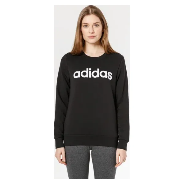 Adidas Bluza W E Lin Se Eat , czarny, rozmiar M. Czarne bluzy damskie Adidas, s, z nadrukiem, z bawełny, bez rękawów, bez kaptura. Za 169,99 zł.