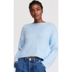Sweter z kokardą na plecach - Niebieski. Niebieskie swetry damskie Reserved, s, bez wzorów, bez rękawów, bez kaptura. Za 119,99 zł.