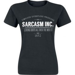 Bluzki damskie: Sarcasm Inc. Koszulka damska czarny
