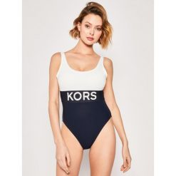 Strój kąpielowy MICHAEL Michael Kors MM5T503. Niebieskie stroje kąpielowe damskie MICHAEL Michael Kors, bez wzorów, z elastanu. W wyprzedaży za 439,00 zł.