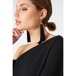 Kolczyki damskie: Ettika Kolczyki z frędzlami Mon Cheri – Black