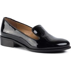 Lordsy SAGAN - 3705 Czarny Lakier. Czarne półbuty damskie Sagan, ze skóry, bez obcasa, na obcasie. Za 279,00 zł.