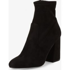 Steve Madden - Botki damskie – Expert, czarny. Czarne botki damskie Steve Madden, bez obcasa, na słupku, bez zapięcia. Za 439,95 zł.