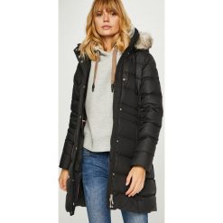 Tommy Hilfiger - Kurtka puchowa. Czarne kurtki damskie TOMMY HILFIGER, s, bez wzorów, z poliesteru, długie. W wyprzedaży za 999,90 zł.