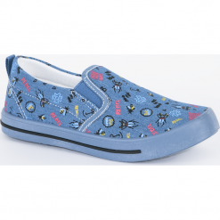 Trampki. Niebieskie trampki chłopięce SHOES, bez wzorów, bez zapięcia. Za 49,90 zł.