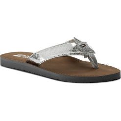 Chodaki damskie: Japonki TOMMY JEANS - Glitter Beach Sandal EN0EN00065 Silver 000