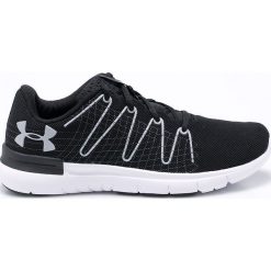Under Armour - Buty Thrill 3. Czarne halówki męskie marki Under Armour, z materiału, na sznurówki. W wyprzedaży za 259,90 zł.