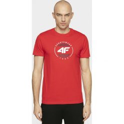 T-shirt męski. Koszulki męskie m, bez wzorów, z dzianiny, bez kołnierzyka, bez rękawów. W wyprzedaży za 39,99 zł.