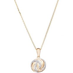 Złoty naszyjnik z diamentową zawieszką. Żółte naszyjniki damskie Diamond & Co, z diamentem, złote. W wyprzedaży za 562,95 zł.