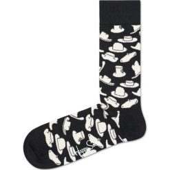 Happy Socks Hats Skarpetki Czarny. Czarne skarpetki męskie Happy Socks, bez wzorów, z elastanu. Za 51,95 zł.